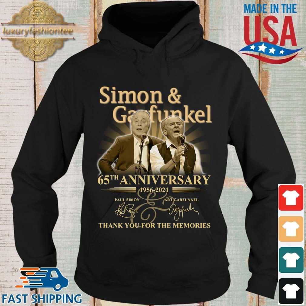 Simon And Garfunkel 65th Anniversary 1956-2021 Thank You For The Memories Signatures Shirt Hoodie