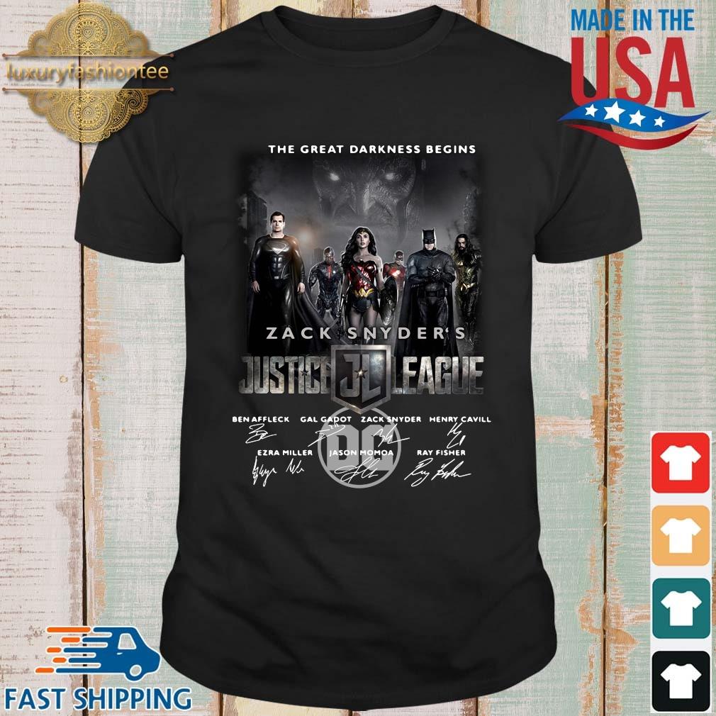 The Great Darkness Begins Zack Snyder_s Justice League Signatures Shirt