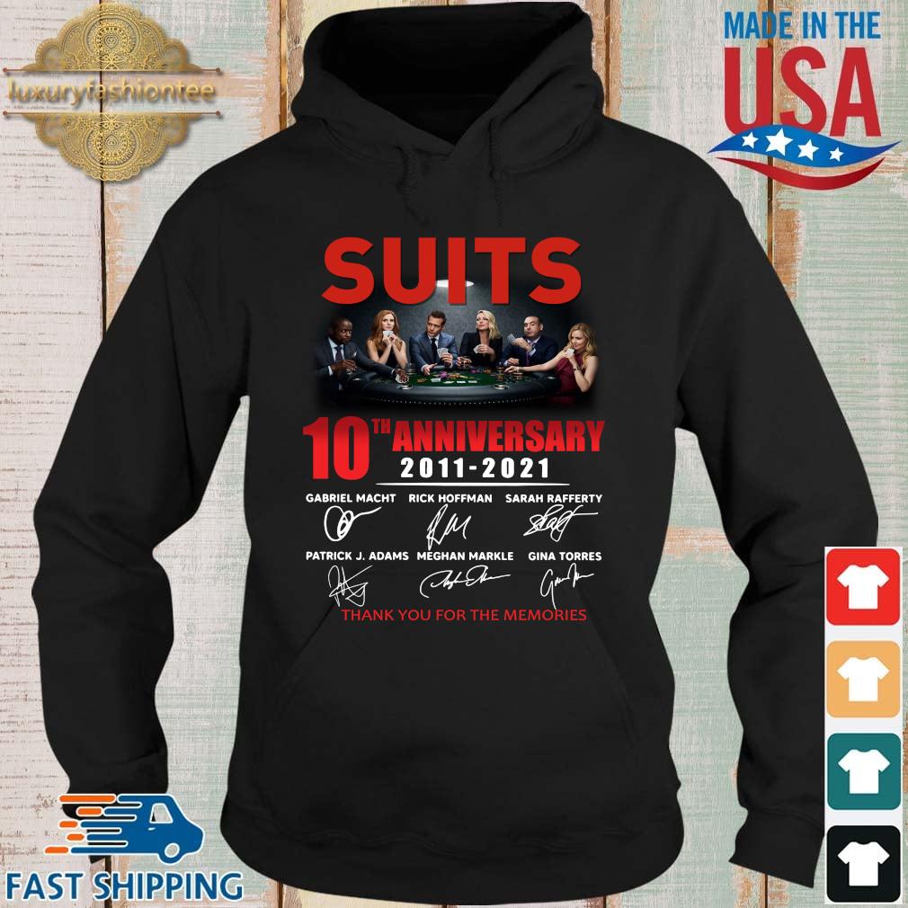 Suits 10th anniversary 2011-2021 thank you signatures s Hoodie