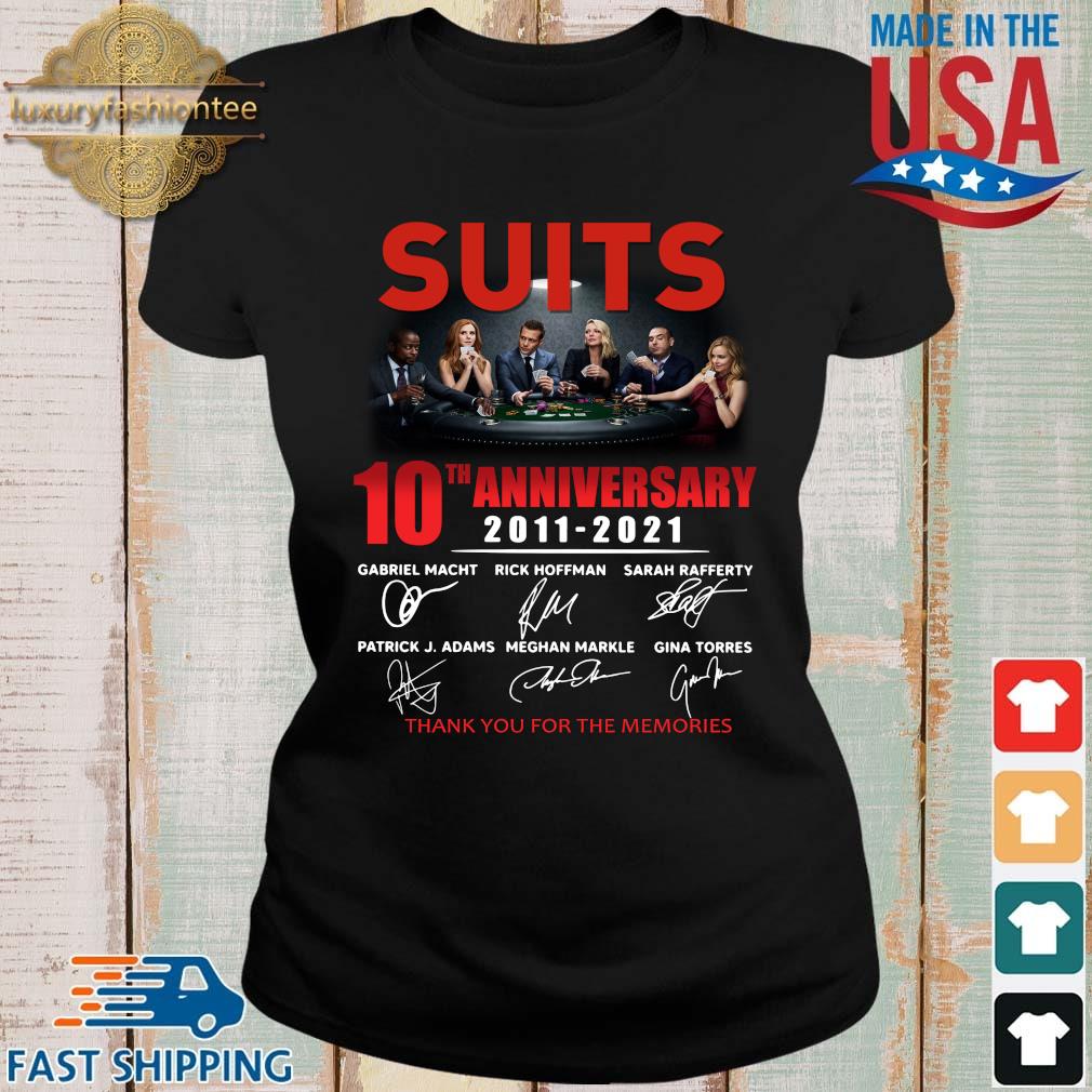 Suits 10th anniversary 2011-2021 thank you signatures s Ladies