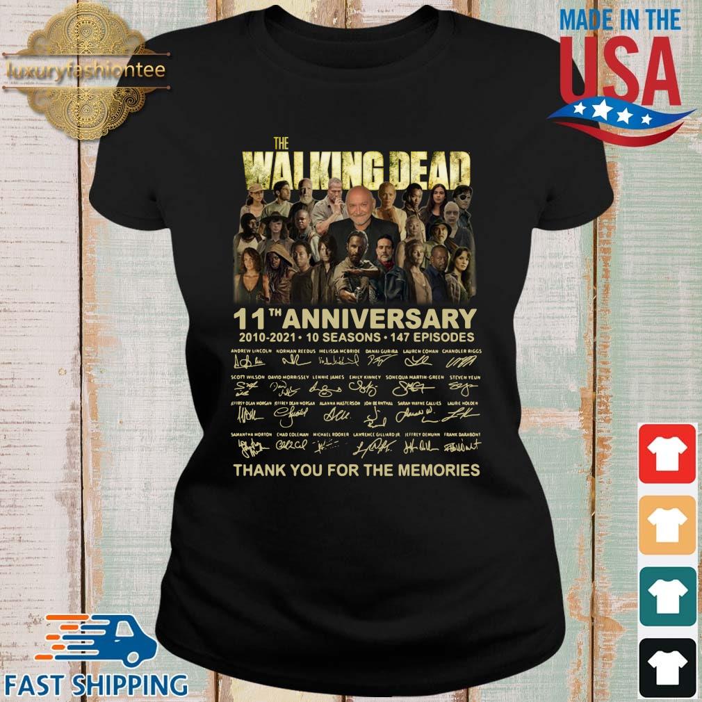 The Walking Dead 11th anniversary 2010-2021 thank you signatures T-s Ladies