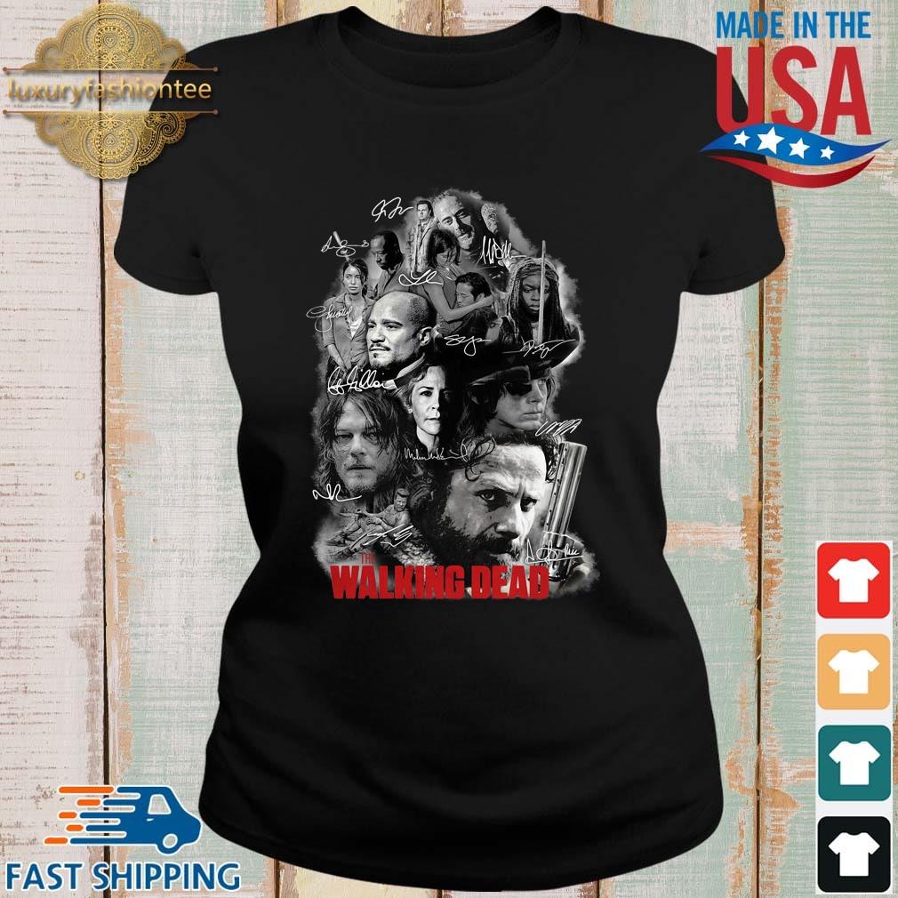 The Walking Dead Full Characters Signatures Shirt Ladies