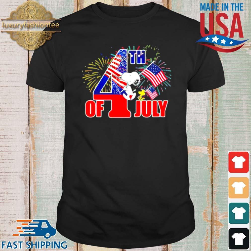 Snoopy 4th Of July Firework American Flag Shirt